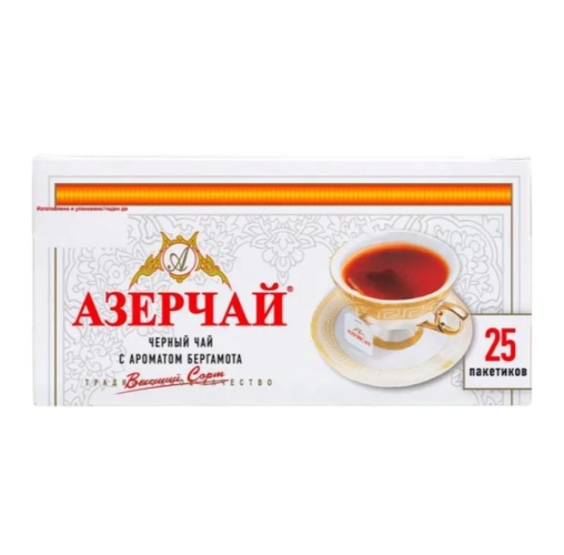Чай черный Азерчай Бергамот 25 пак. × 1,5 г