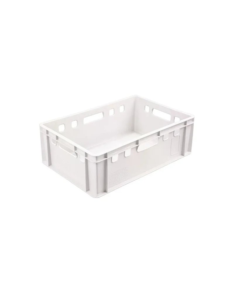 Ящик для продуктов с ручками (от -30 до +60°C) полиэтилен 40л ,H=20,L=60,B=40см белый