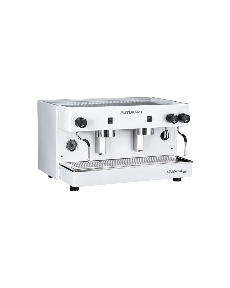 Кофемашина «Futurmat Ottima EVO Semiaut 2» сталь оцинк. 11л ,H=42,L=52,1,B=71см 2,8Квт белый
