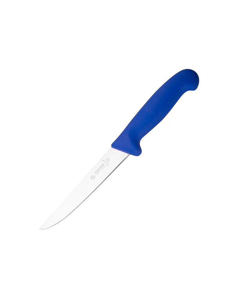 Нож для обвалки мяса сталь нерж.,пластик ,L=280/150,B=24мм синий,металлич.