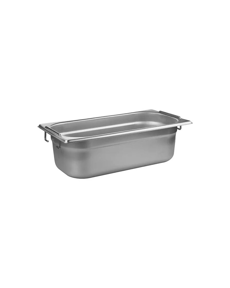 Гастроемкость GN 1/3 с ручками сталь нерж. 3,4л ,H=10,L=32,5,B=17,6см металлич.