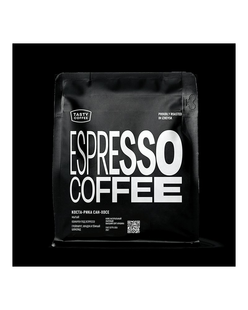 Кофе в зернах Tasty Coffee Коста-Рика Сан-Хосе 250г