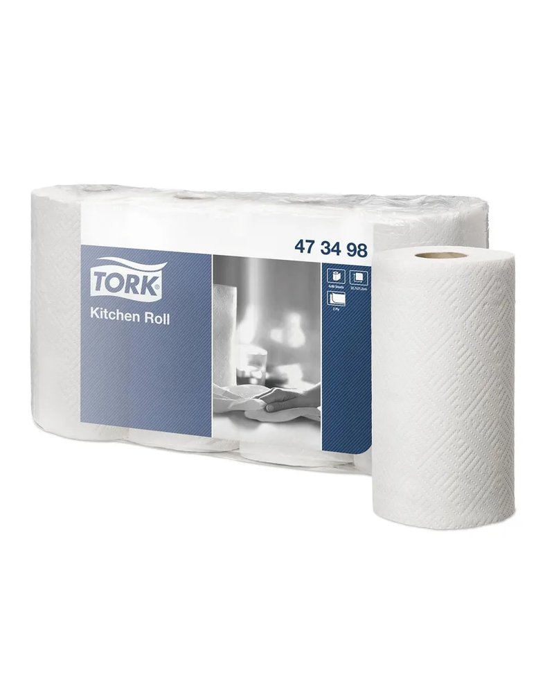 Полотенца бумажные Tork для кухни в рулоне, 2сл, 21х23см, дл.20,43м, 90лист/рул 4рул/спайке 5сп/кор