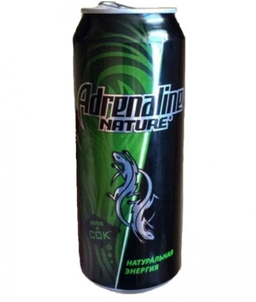 Энергетический напиток Adrenaline Nature 500мл ж/б