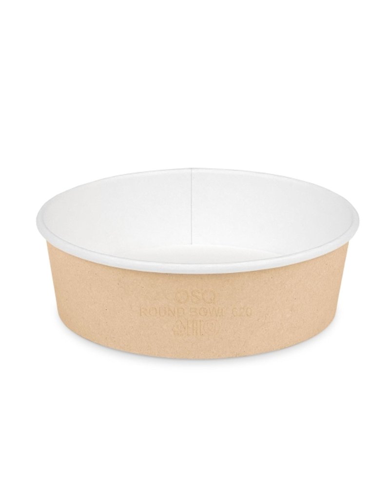 Круглый контейнер 620мл 150мм Выс.: 46мм Round Bowl цвет Крафт OSQ (х270)