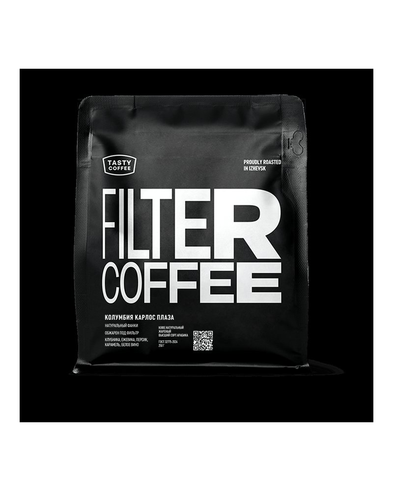 Кофе в зернах Tasty Coffee Колумбия Карлос Плаза 250г