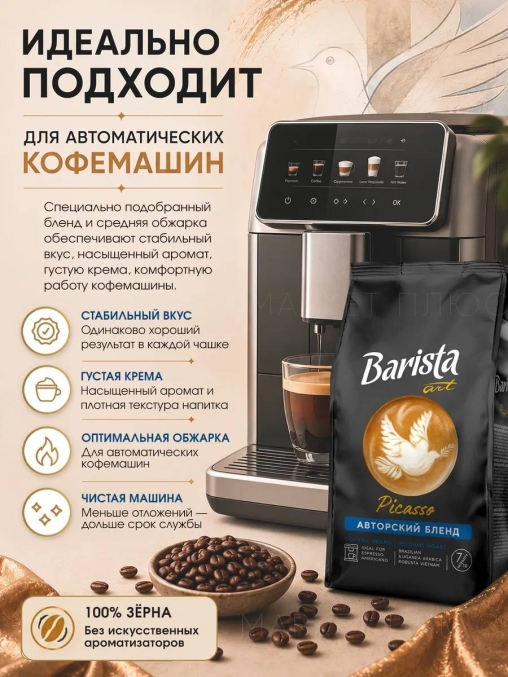 Кофе в зернах Barista ART Picasso Пикассо 1000 г