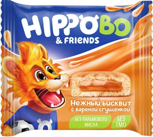 Бисквит Hippo Bo с вареной сгущенкой 32 г