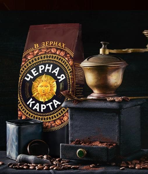 Кофе в зернах Черная карта 1000 г