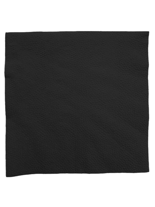 Салфетки бумажные Черные 24×24 см 400 шт.