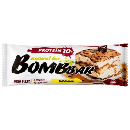 Батончик BOMBbar неглазированный Тирамису 60 г