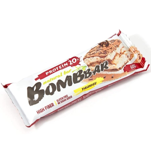 Батончик BOMBbar неглазированный Тирамису 60 г