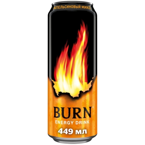 Энергетический напиток Burn Апельсиновый Микс 449 мл ж/б
