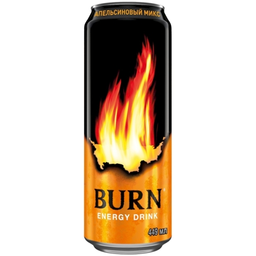 Энергетический напиток Burn Апельсиновый Микс 449 мл ж/б