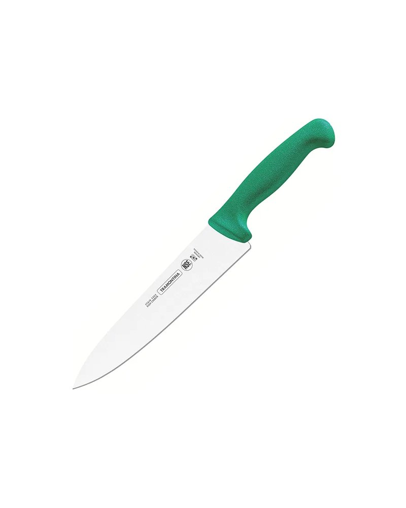 Нож поварской «Профешионал Мастер» сталь нерж.,пластик ,L=29/15см зелен.