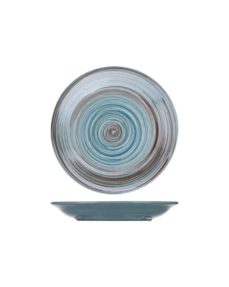 Блюдце «Скандинавия» керамика D=15см голуб.