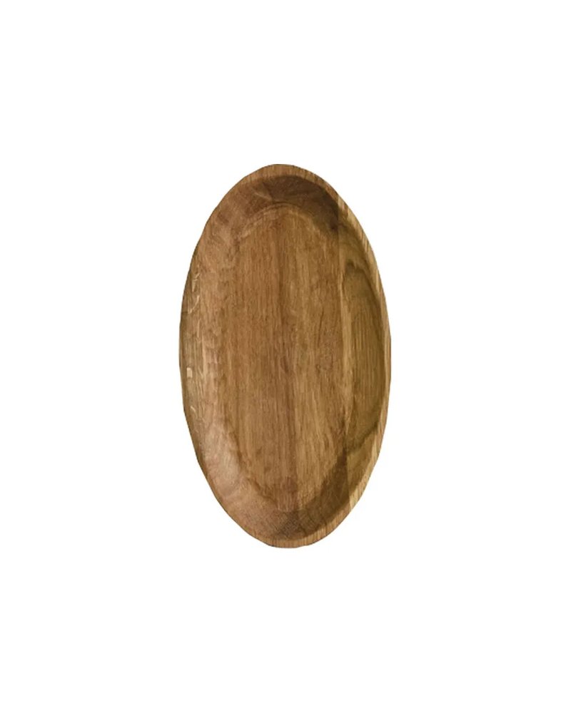 Тарелка «Яйцо» светлый дуб ,H=3,L=27,B=15см
