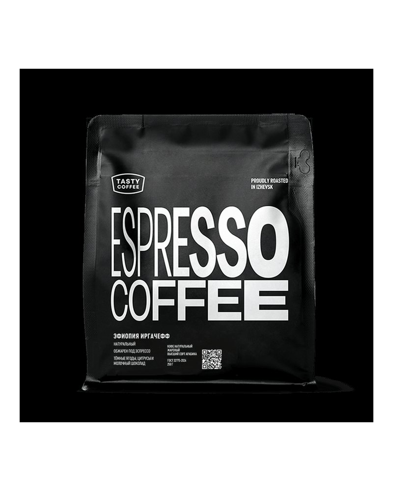 Кофе в зернах Tasty Coffee Эфиопия Иргачефф 250г