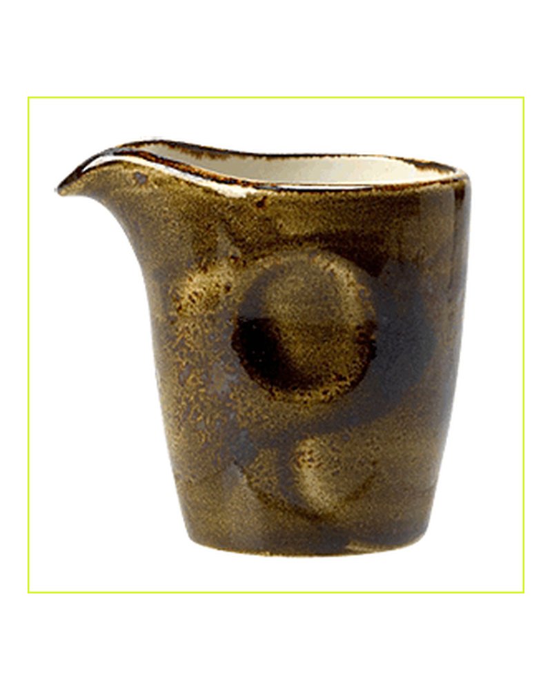 Молочник «Крафт Браун» фарфор 85мл D=58,H=72,L=75мм коричнев.
