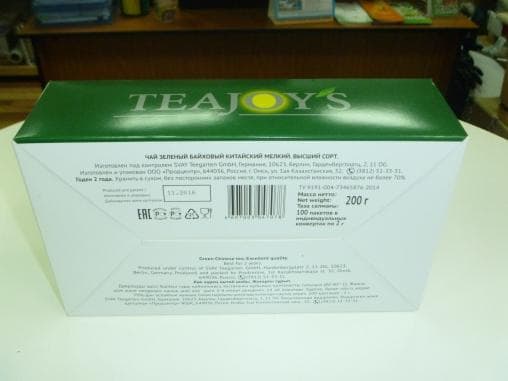 Чай зеленый TeaJoys китайский 100 пак. × 2г