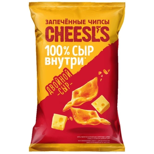 Чипсы пшенично-картофельные запечённые с сыром CHEESL’s Двойной сыр 100 г