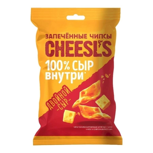 Чипсы пшенично-картофельные запечённые с сыром CHEESL’s Двойной сыр 50 г