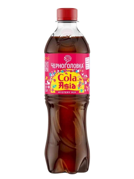 Черноголовка Asia Cola Персик 500 мл ПЭТ Черноголовка Asia Cola Персик 500 мл ПЭТ