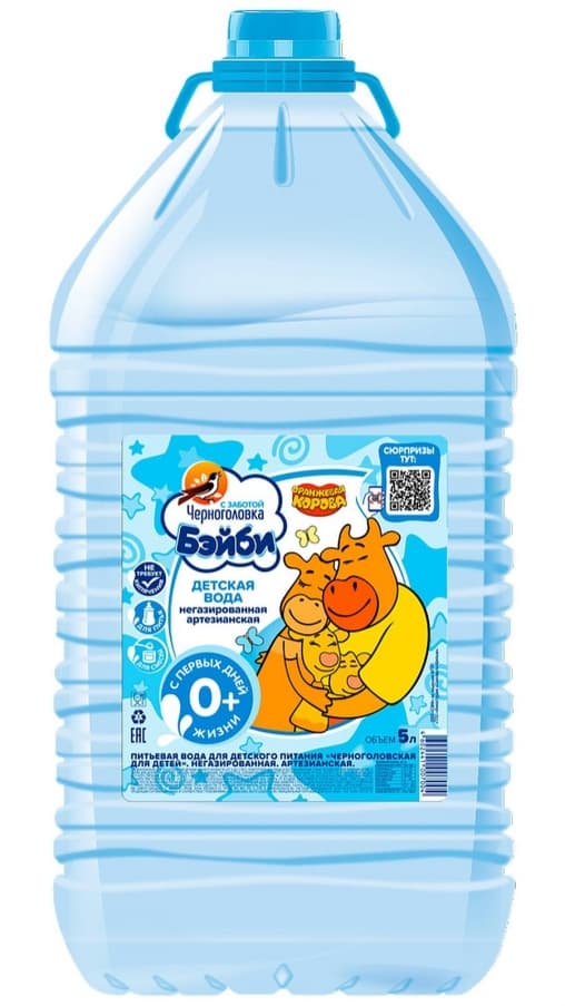 Детская вода Черноголовка Бейби 5 литров ПЭТ