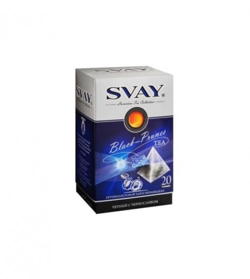 Чай черный SVAY Black-Prunes 20 x 2.5 г (пирамидка)