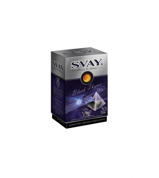 Чай черный SVAY Black Thyme 20 x 2.5 г (пирамидка)