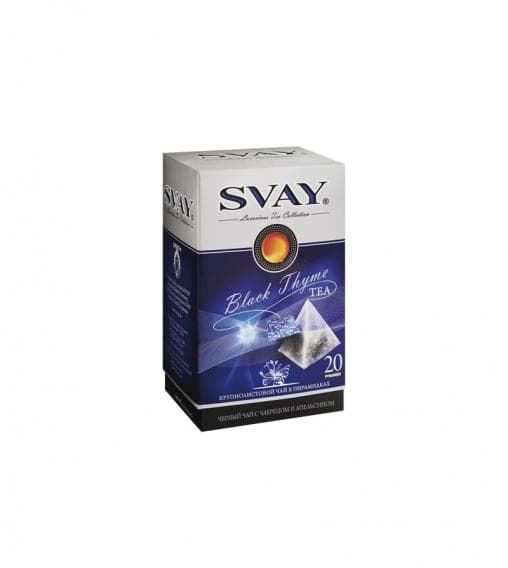 Чай черный SVAY Black Thyme 20 x 2.5 г (пирамидка)