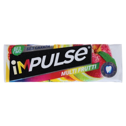 Жевательная резинка без сахара Impulse Multi Frutti 14 г Жевательная резинка без сахара Impulse Multi Frutti 14 г