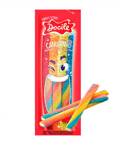 Мармелад жевательный Docile Sour Strawberry Colored Pencil 15 г