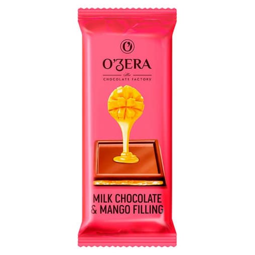 Тонкий шоколад O"Zera Milk & Mango молочный с манго 24 г