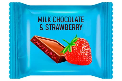 Тонкий шоколад O"Zera Milk & Strawberry с клубничными криспами 12 г