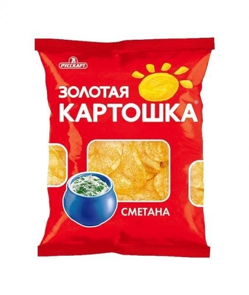 Чипсы Золотая Картошка СМЕТАНА 40 г
