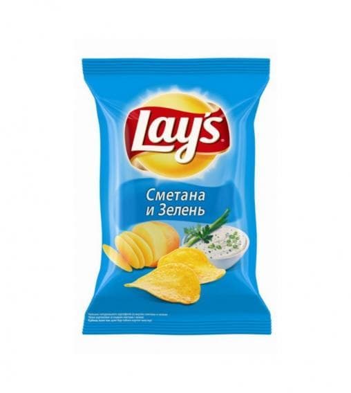 Чипсы Lays Сметана Зелень 37 г