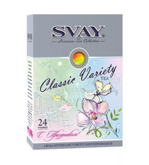 Чай SVAY Classic Variety Spring Ассорти 24 п. (пирамидка) 54 гр