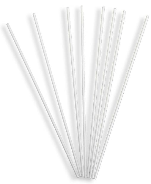 Пластиковые трубочки прозрачные прямые 260мм d=4мм