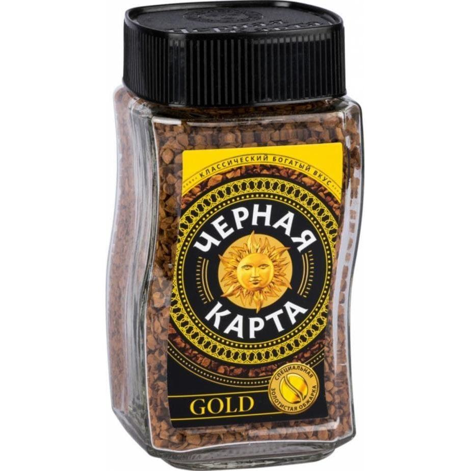 Кофе раств. Черная Карта Gold стекл. банка 95 г