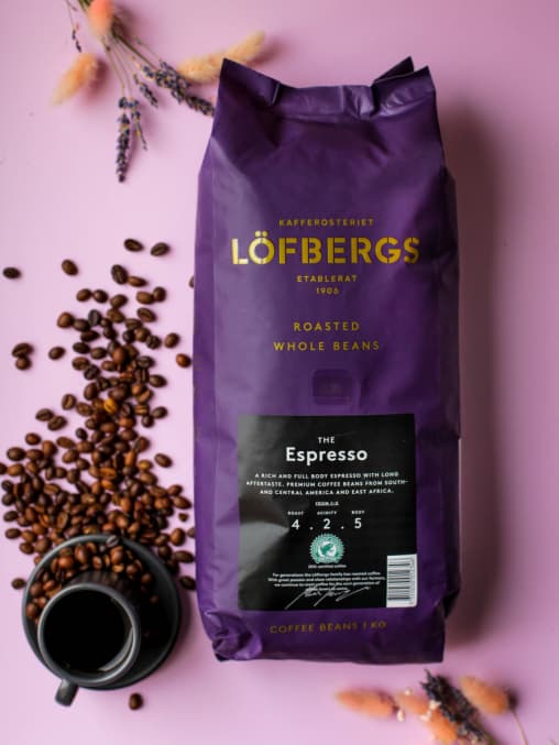 Кофе в зернах Lofbergs Espresso 1000 г