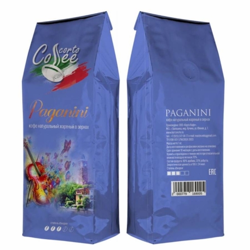 Кофе в зернах Corto Coffee Paganini 1000 г