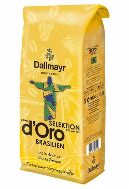 Кофе в зернах Dallmayr Brazillian Select 1000 гр (1кг)