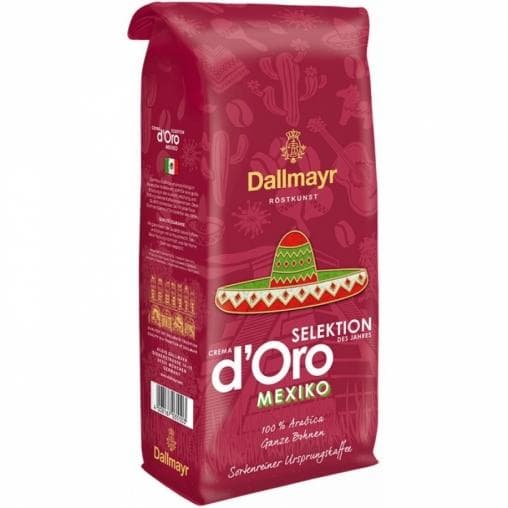 Кофе в зернах Dallmayr d-Oro Mexico Select 1000 гр (1кг)