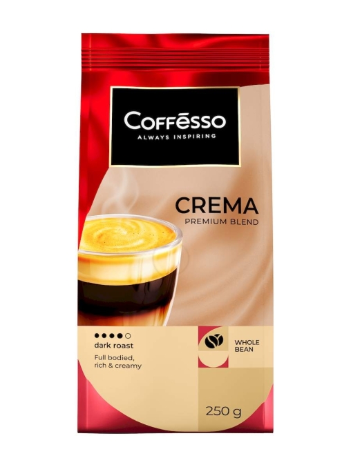Кофе в зернах Coffesso Crema 250 г Кофе в зернах Coffesso Crema 250 г