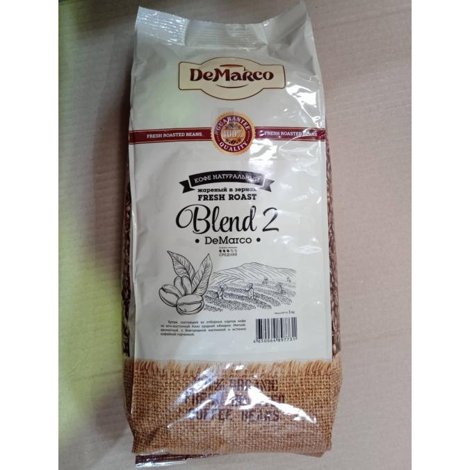 Кофе в зернах DeMarco Fresh Roast Blend 2 1000 г