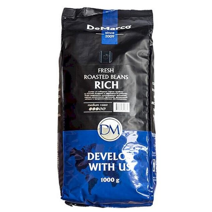 Кофе в зернах DeMarco Fresh Roast Rich 1000 г