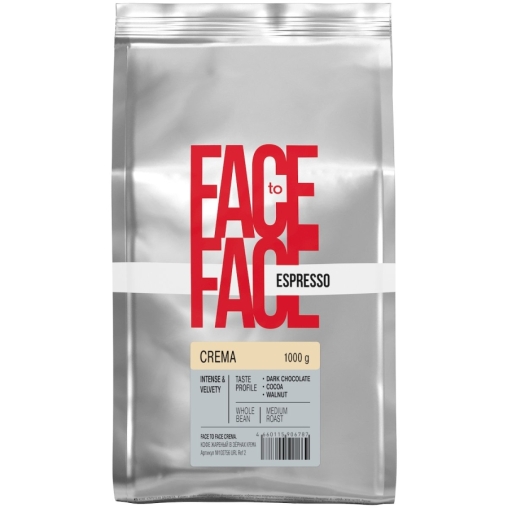 Кофе в зернах Face to Face CREMA 1000 г Кофе в зернах Face to Face CREMA 1000 г