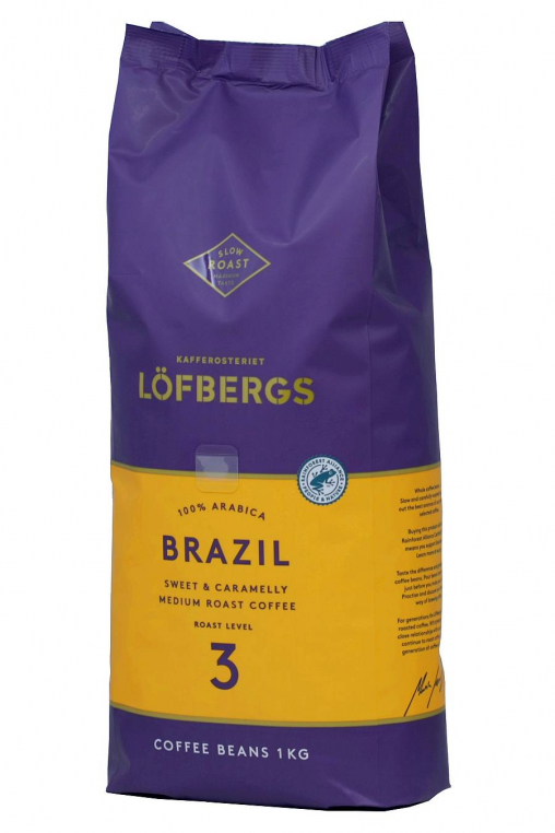 Кофе в зернах Lofbergs Brazil 1000 г