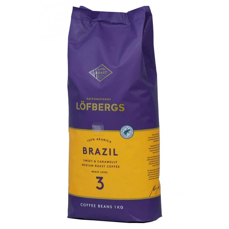 Кофе в зернах Lofbergs Brazil 1000 г